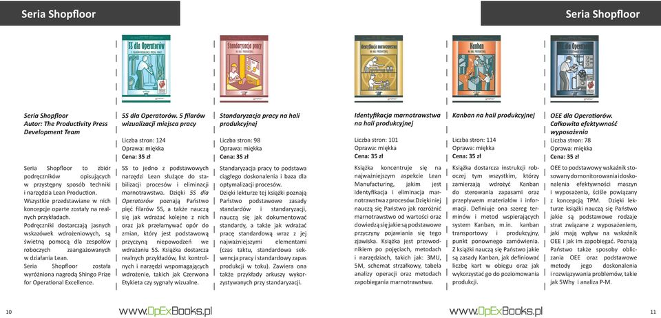 produkcyjnej Liczba stron: 114 OEE dla Operatiorów.