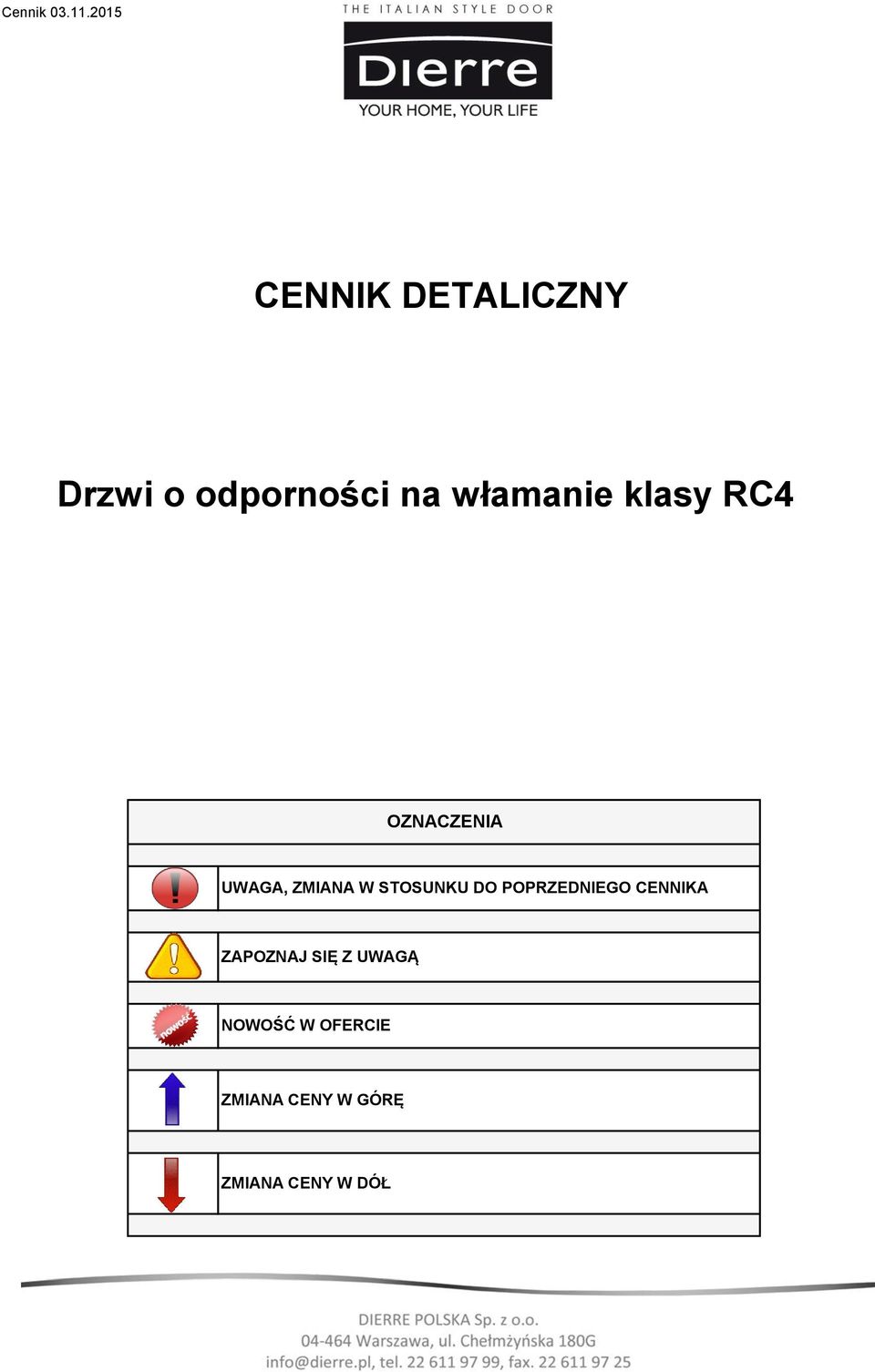 włamanie klasy RC4 OZNACZENIA UWAGA, ZMIANA W