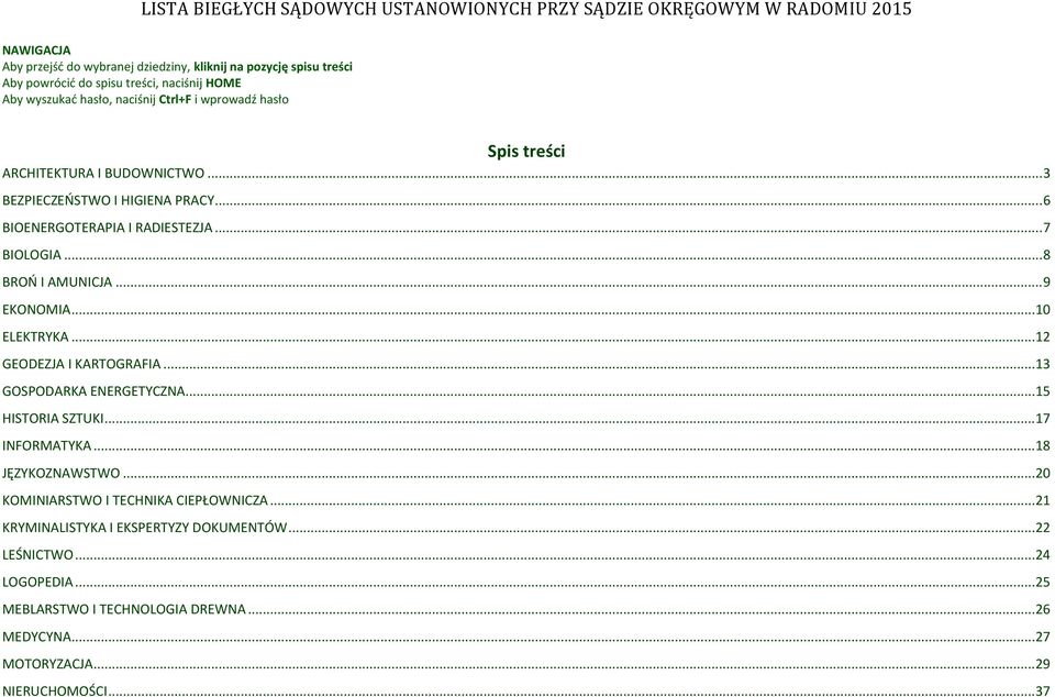 .. 10 ELEKTRYKA... 12 GEODEZJA I KARTOGRAFIA... 13 GOSPODARKA ENERGETYCZNA... 15 HISTORIA SZTUKI... 17 INFORMATYKA... 18 JĘZYKOZNAWSTWO.