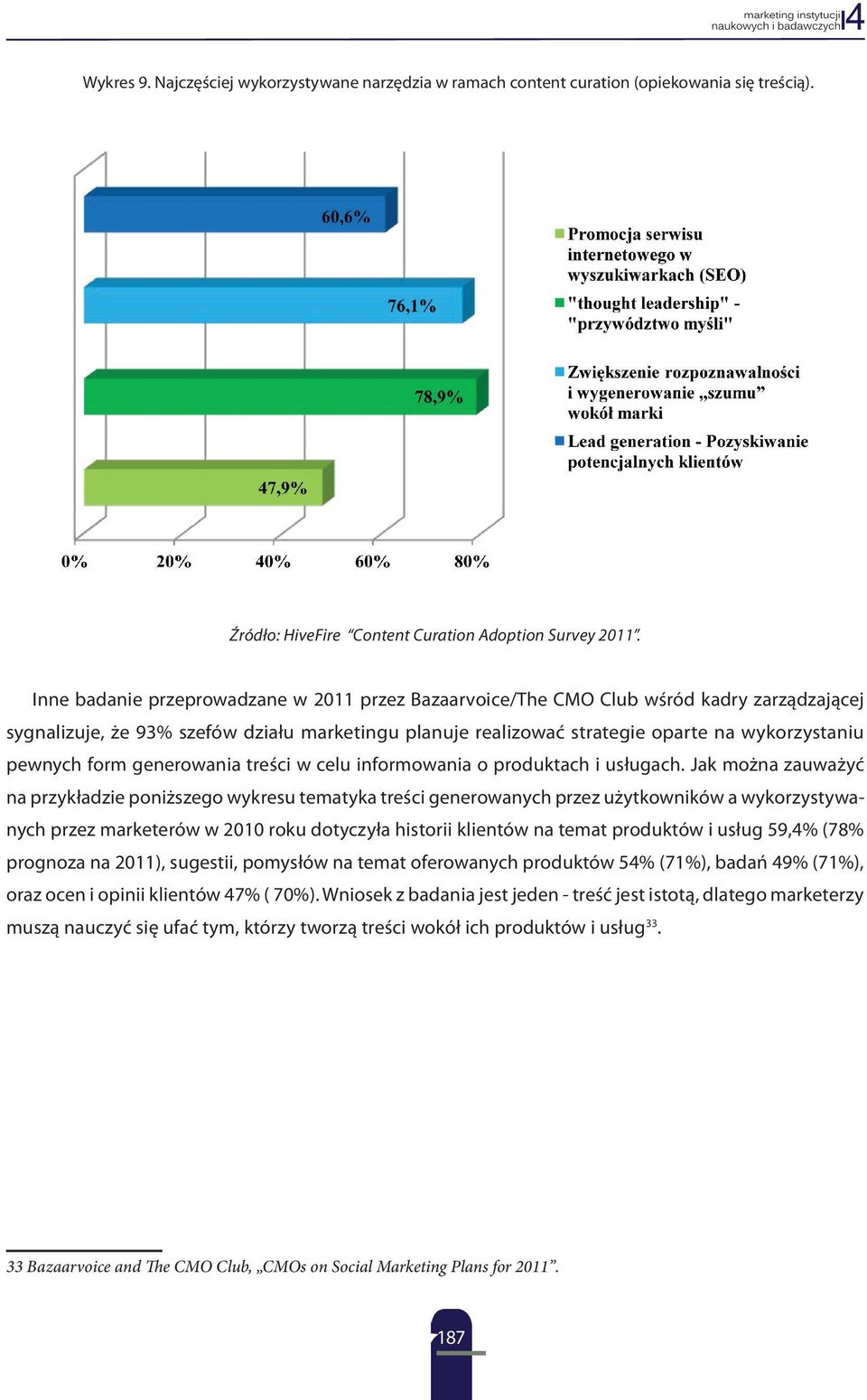 form generowania treści w celu informowania o produktach i usługach.