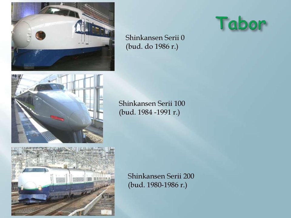 ) Shinkansen Serii 100 (bud.