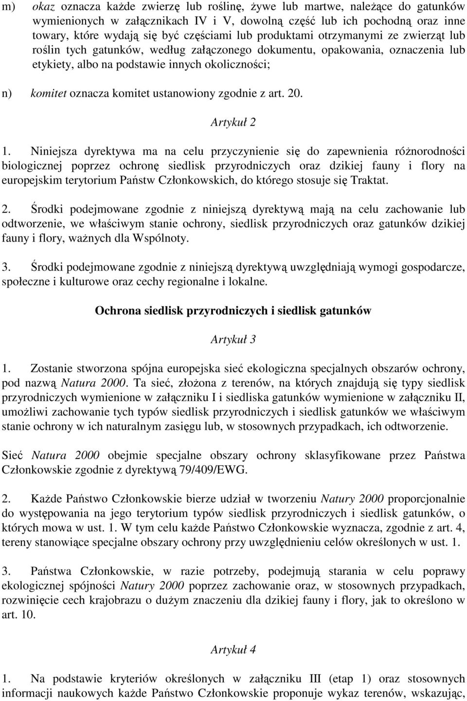 ustanowiony zgodnie z art. 20. Artykuł 2 1.