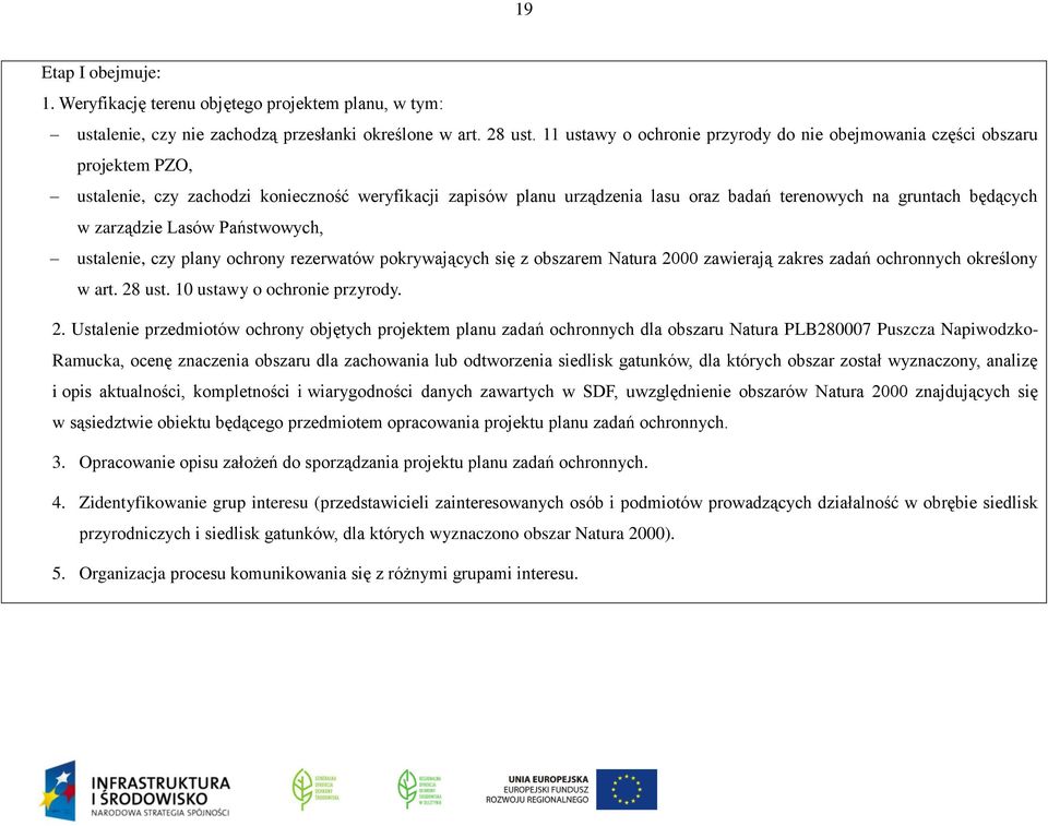 w zarządzie Lasów Państwowych, ustalenie, czy plany ochrony rezerwatów pokrywających się z obszarem Natura 2000 zawierają zakres zadań ochronnych określony w art. 28 ust.