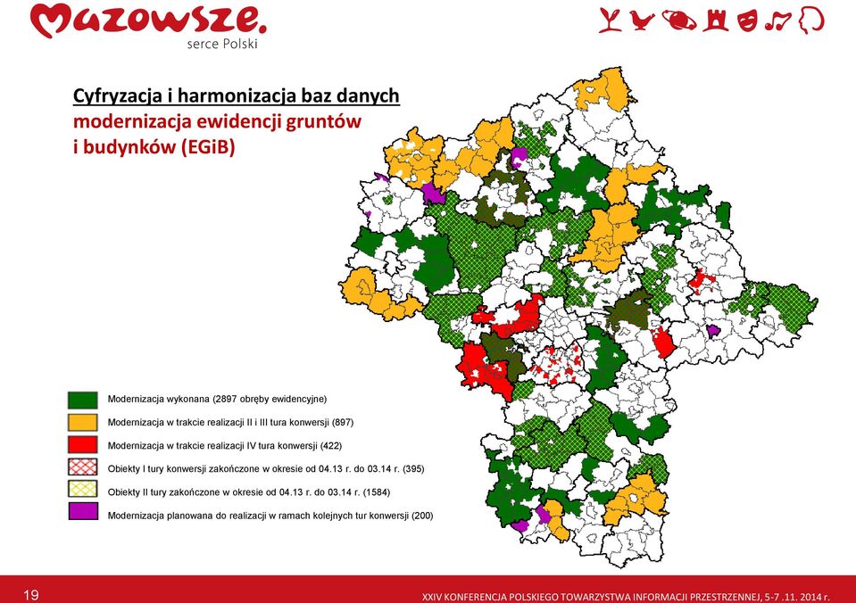 konwersji zakończone w okresie od 04.13 r. do 03.14 r.