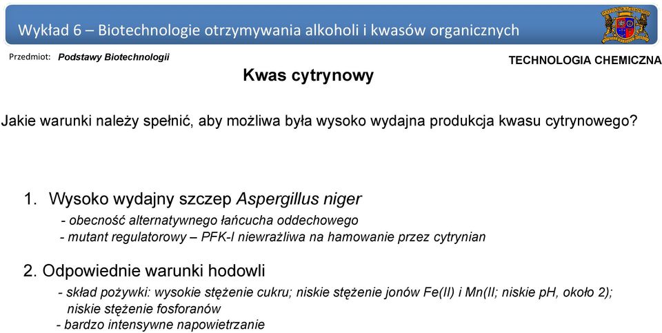 PFK-I niewrażliwa na hamowanie przez cytrynian 2.