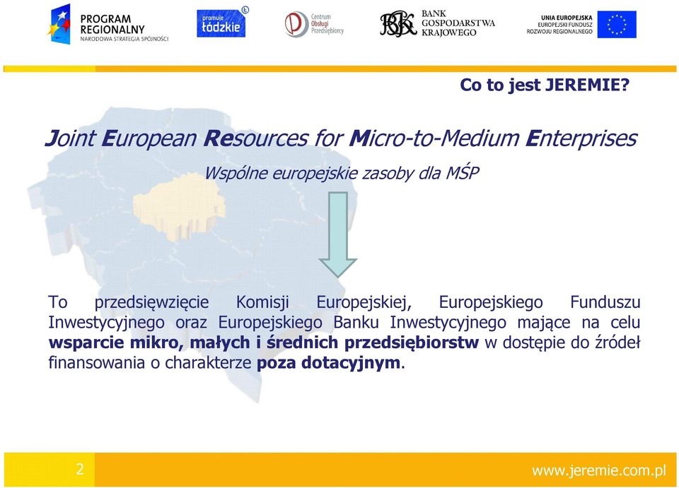 MŚP To przedsięwzięcie Komisji Europejskiej, Europejskiego Funduszu Inwestycyjnego oraz