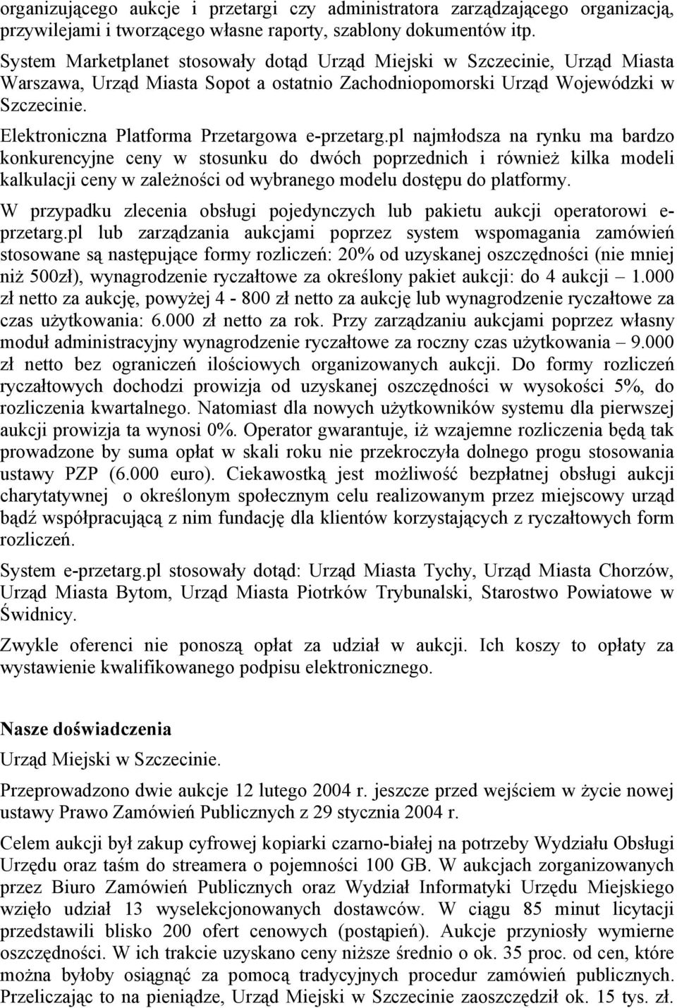 Elektroniczna Platforma Przetargowa e-przetarg.