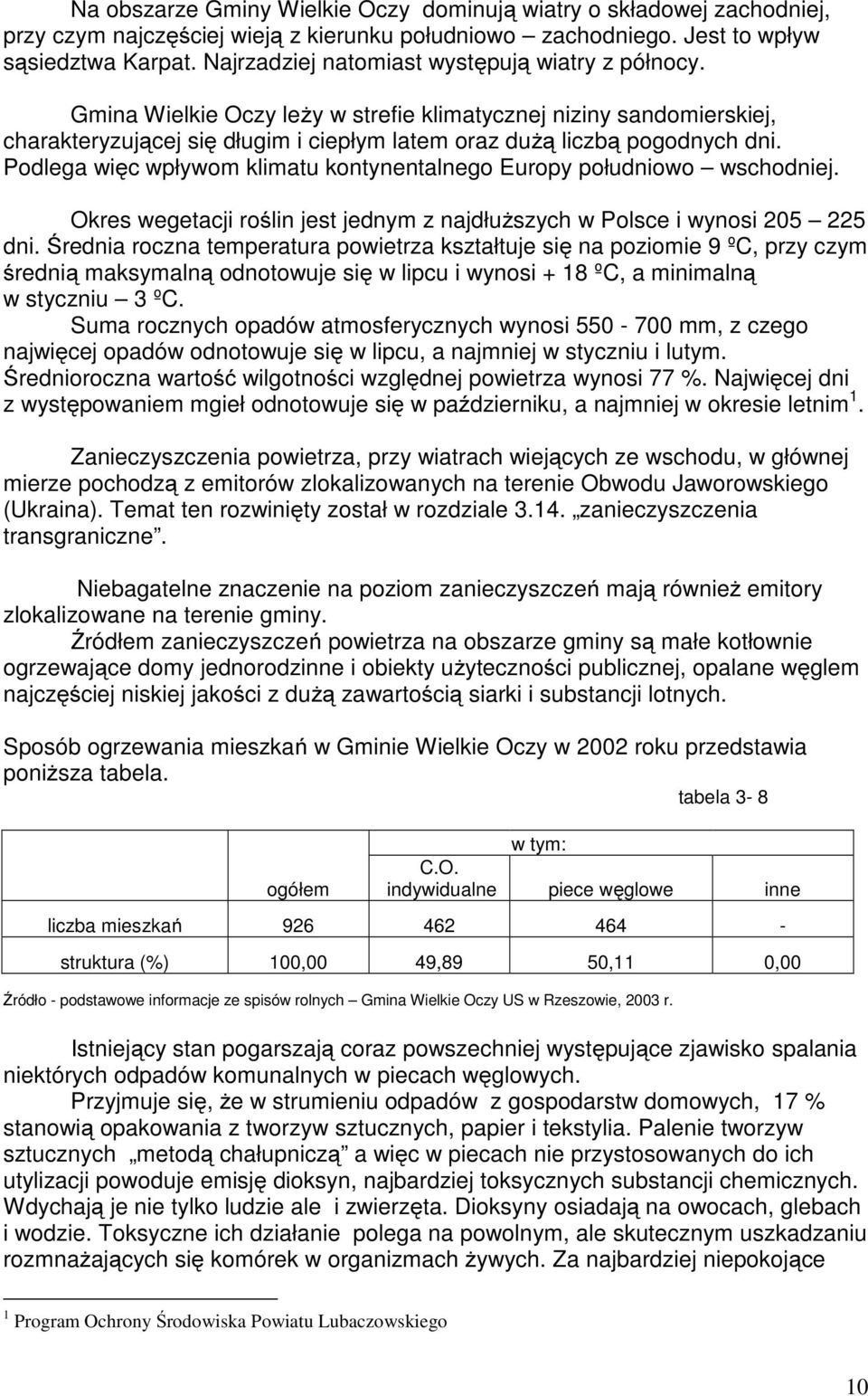 Podlega więc wpływom klimatu kontynentalnego Europy południowo wschodniej. Okres wegetacji roślin jest jednym z najdłuższych w Polsce i wynosi 205 225 dni.