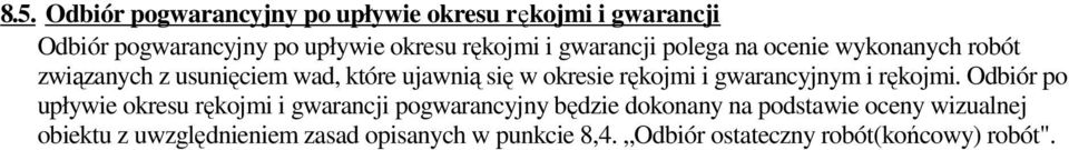 gwarancyjnym i rękojmi.