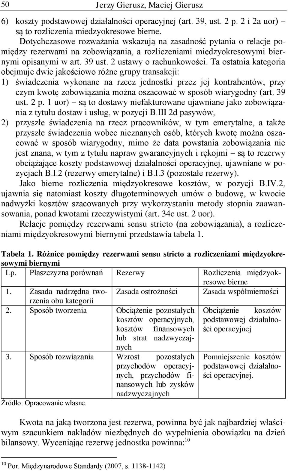 Ta ostatnia kategoria obejmuje dwie jakościowo różne grupy transakcji: 1) świadczenia wykonane na rzecz jednostki przez jej kontrahentów, przy czym kwotę zobowiązania można oszacować w sposób