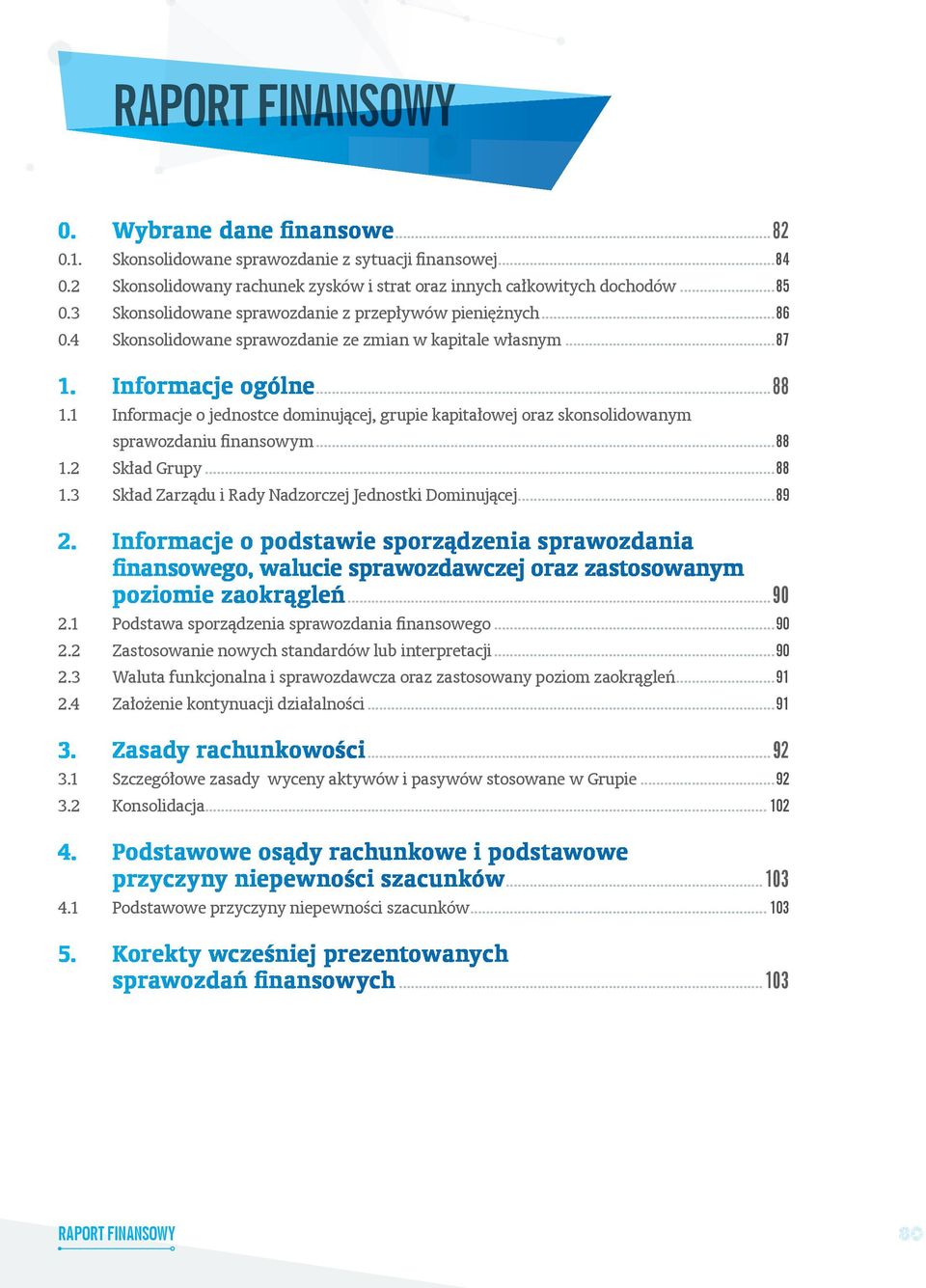 1 Informacje o jednostce dominującej, grupie kapitałowej oraz skonsolidowanym sprawozdaniu finansowym...88 1.2 Skład Grupy...88 1.3 Skład Zarządu i Rady Nadzorczej Jednostki Dominującej...89 2.