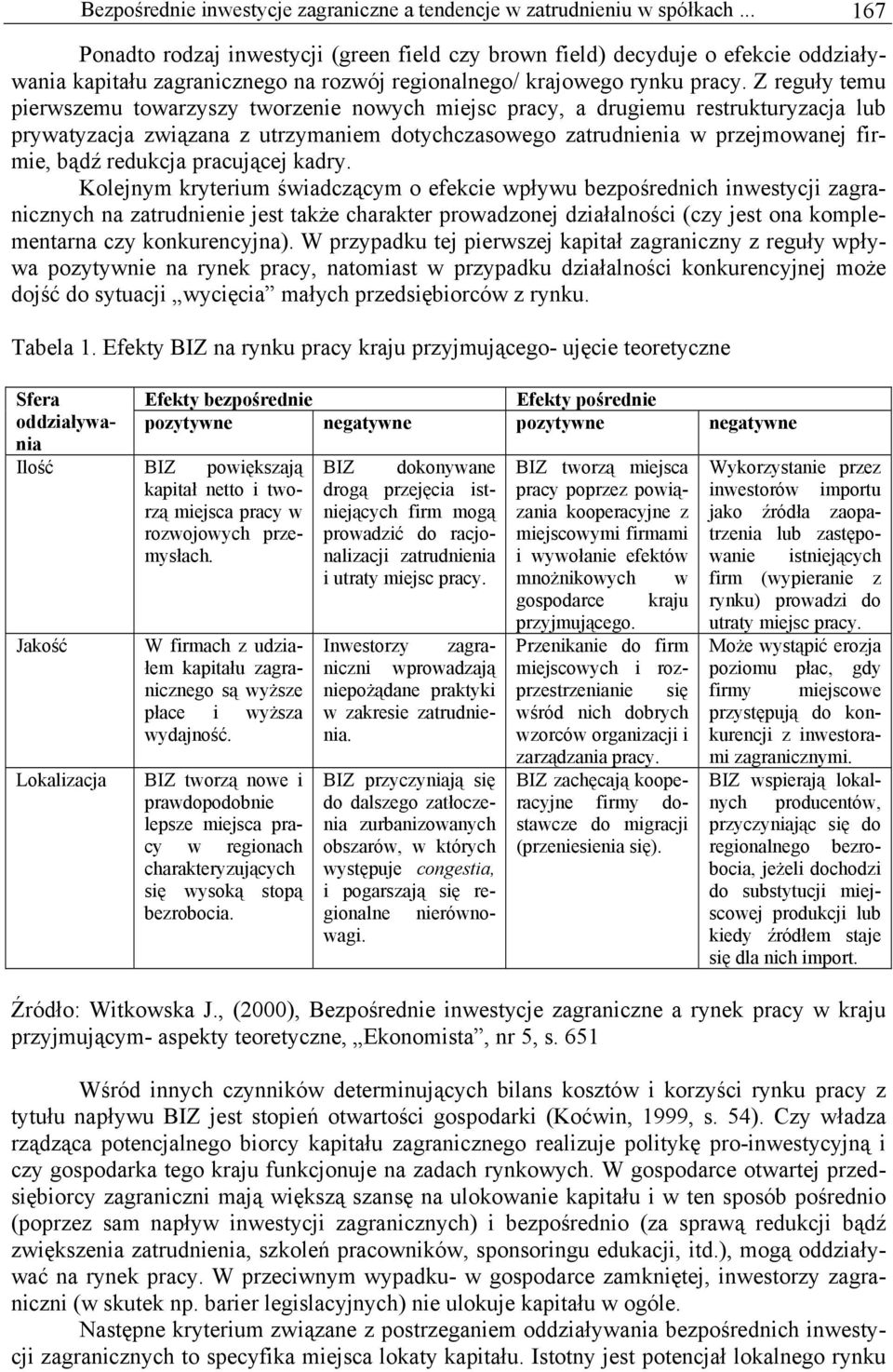 Z reguły temu pierwszemu towarzyszy tworzenie nowych miejsc pracy, a drugiemu restrukturyzacja lub prywatyzacja związana z utrzymaniem dotychczasowego zatrudnienia w przejmowanej firmie, bądź