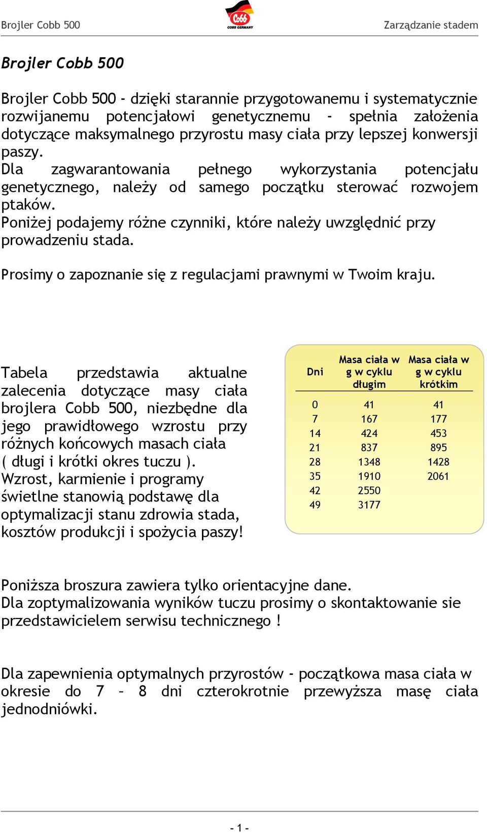 Poniżej podajemy różne czynniki, które należy uwzględnić przy prowadzeniu stada. Prosimy o zapoznanie się z regulacjami prawnymi w Twoim kraju.