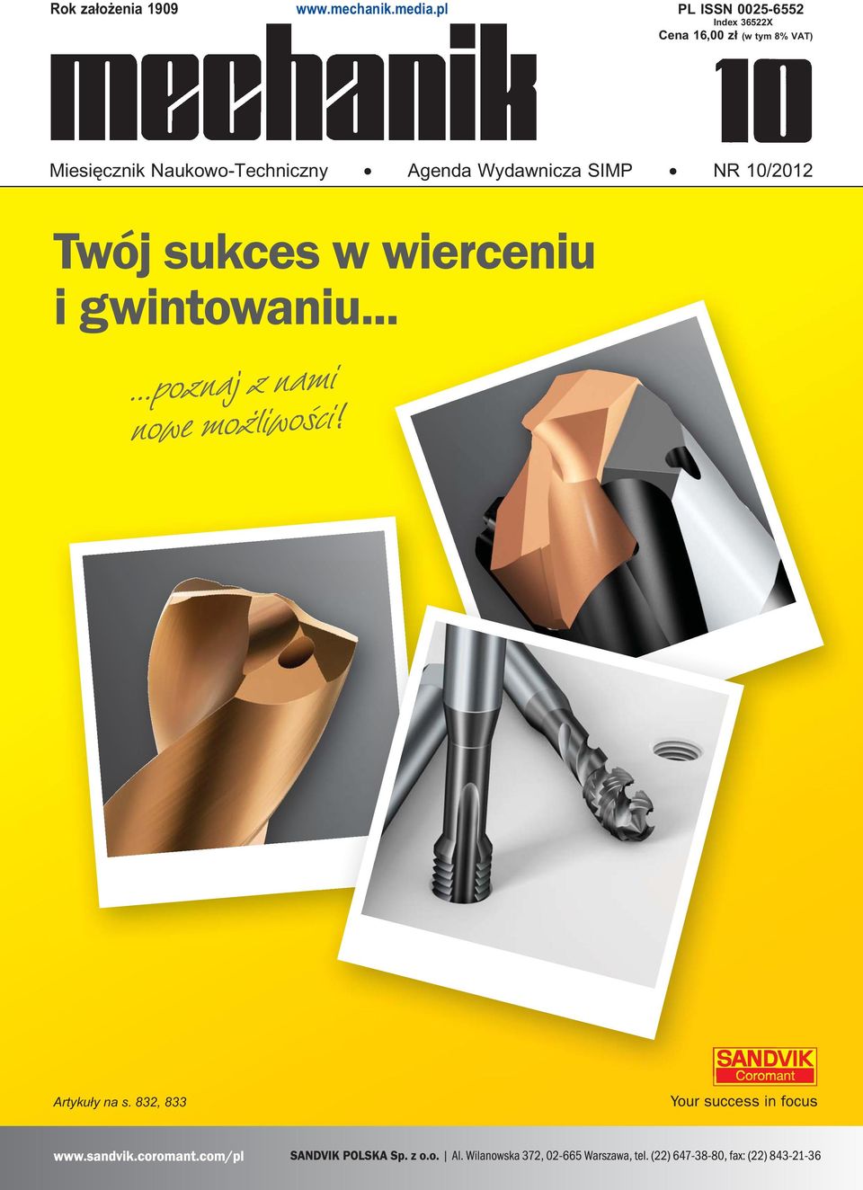 16,00 zł (w tym 8% VAT) Miesięcznik