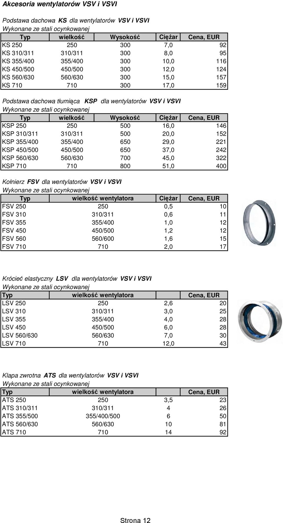 wielkość Wysokość Ciężar KSP 250 250 500 16,0 146 KSP 310/311 310/311 500 20,0 152 KSP 355/400 355/400 650 29,0 221 KSP 450/500 450/500 650 37,0 242 KSP 560/630 560/630 700 45,0 322 KSP 710 710 800