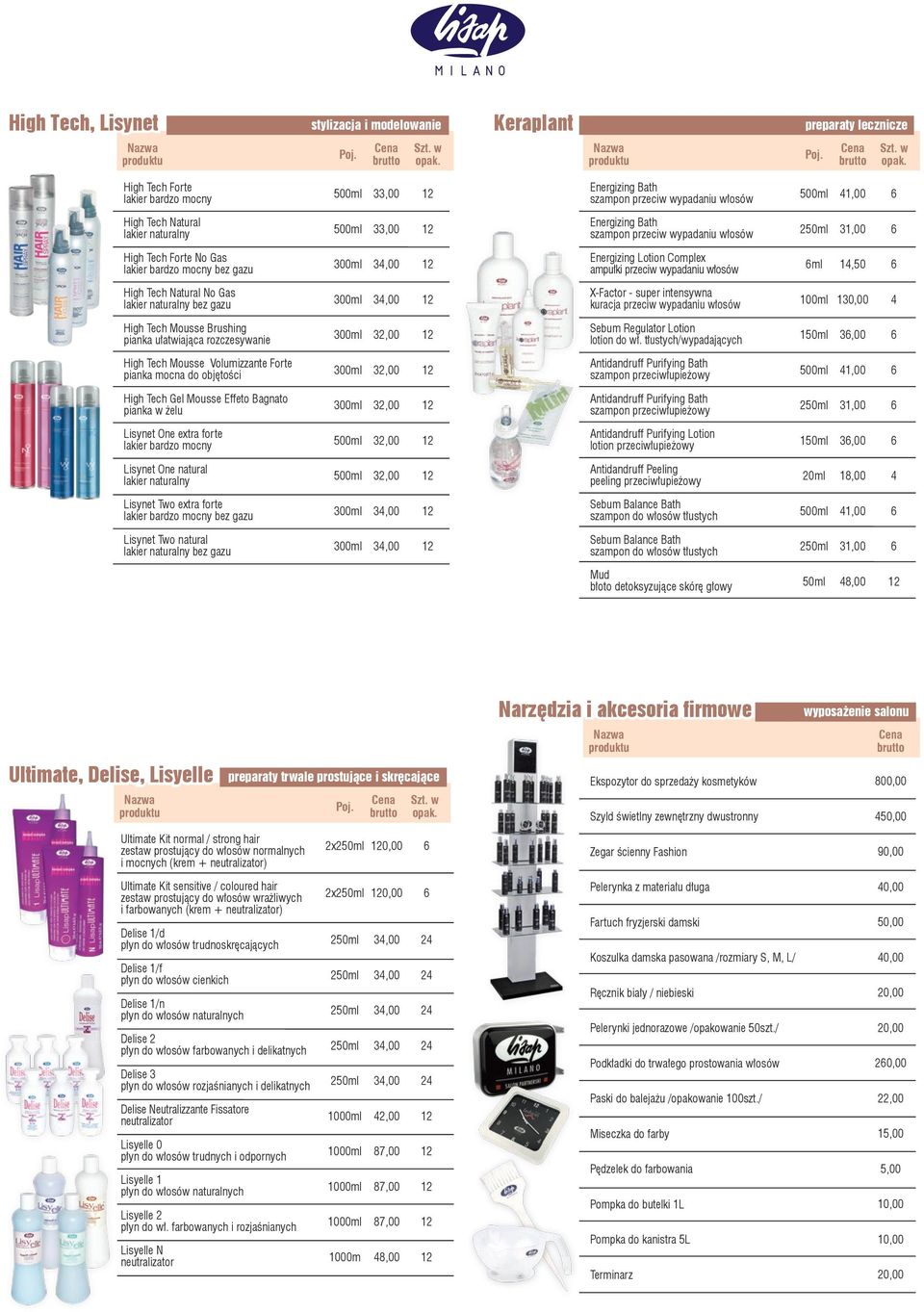 Tech Natural No Gas lakier naturalny bez gazu 00ml X-Factor - super intensywna kuracja przeciw wypadaniu włosów 10,00 High Tech Mousse Brushing pianka ułatwiająca rozczesywanie 00ml Sebum Regulator