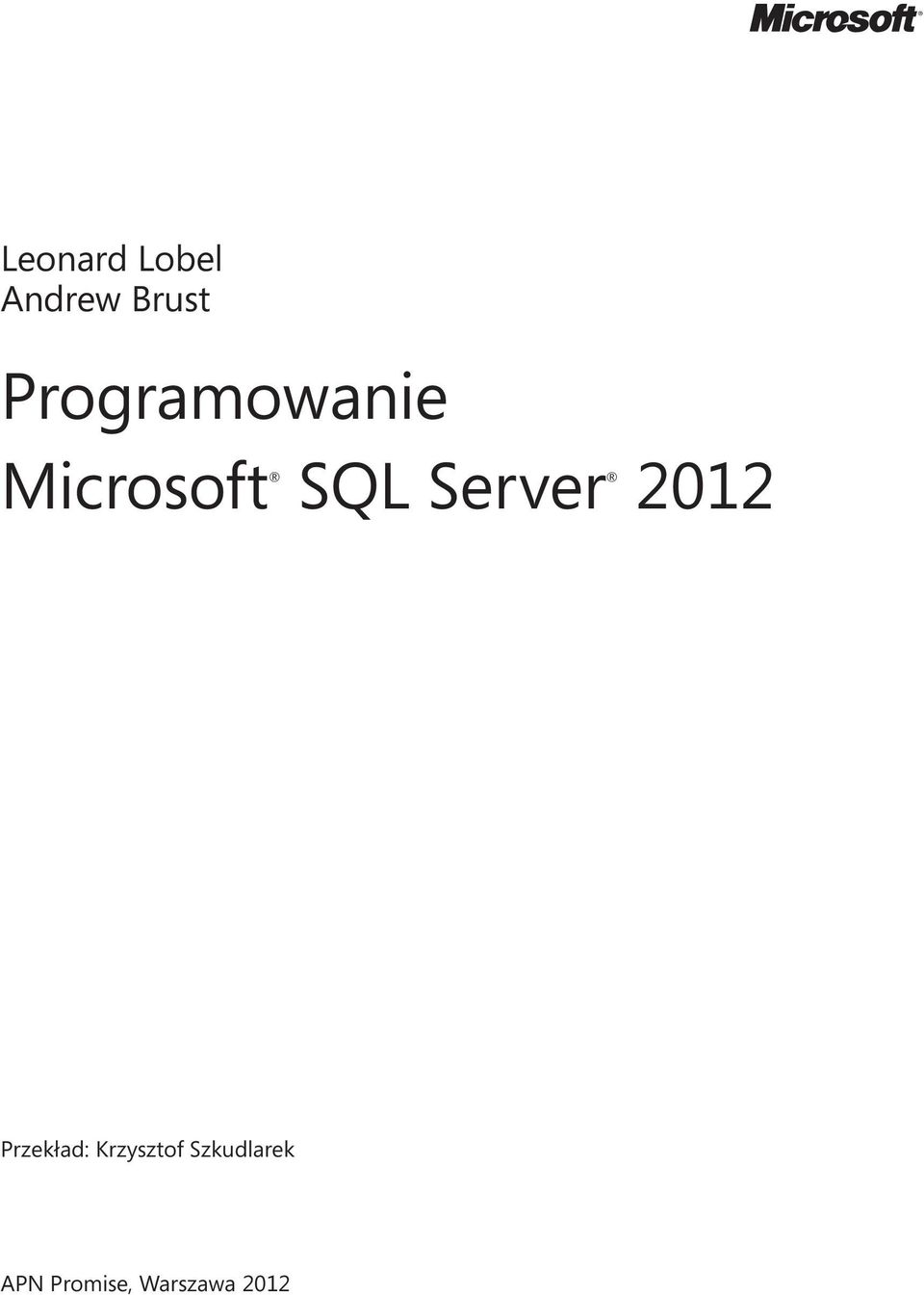 Server 2012 Przekład: