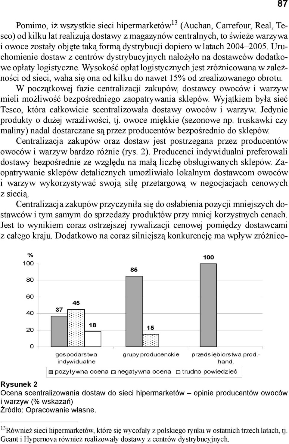 Wysokość opłat logistycznych jest zróżnicowana w zależności od sieci, waha się ona od kilku do nawet 15% od zrealizowanego obrotu.