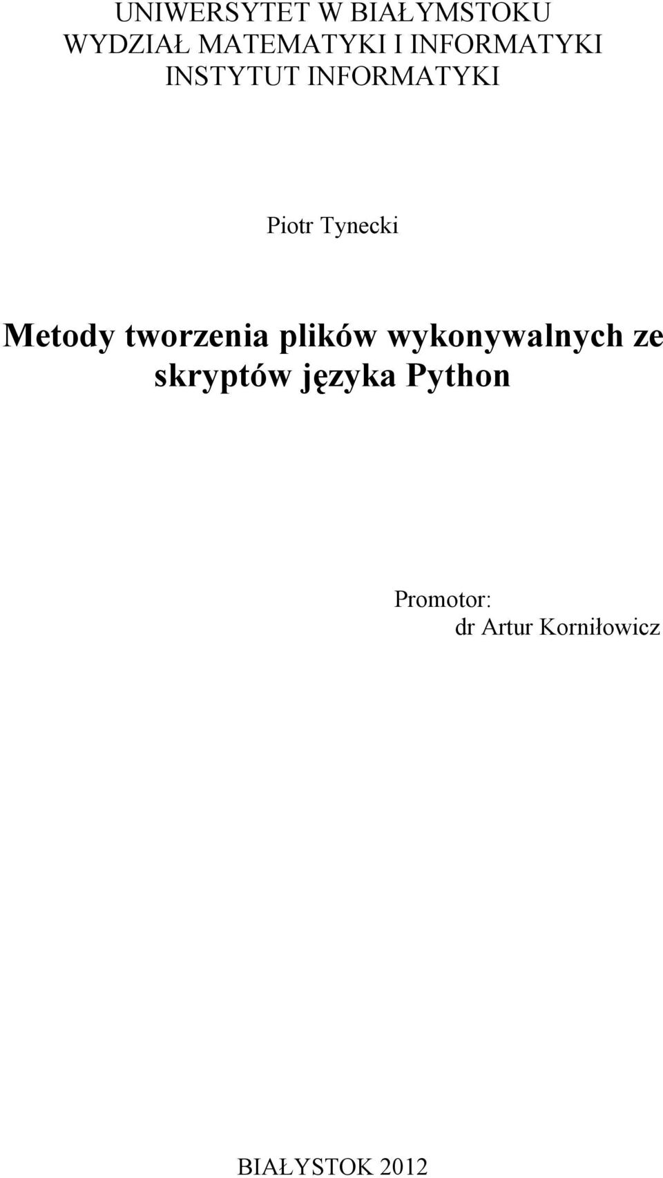 Metody tworzenia plików wykonywalnych ze skryptów