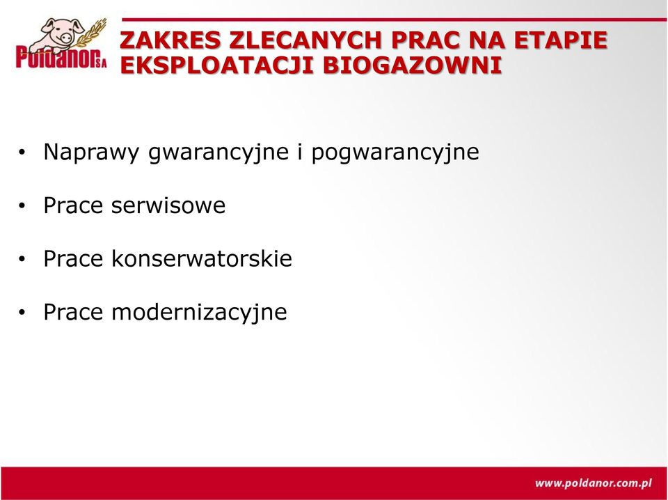 gwarancyjne i pogwarancyjne Prace