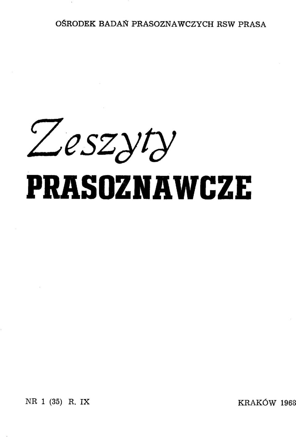 PRASA Zeszyty