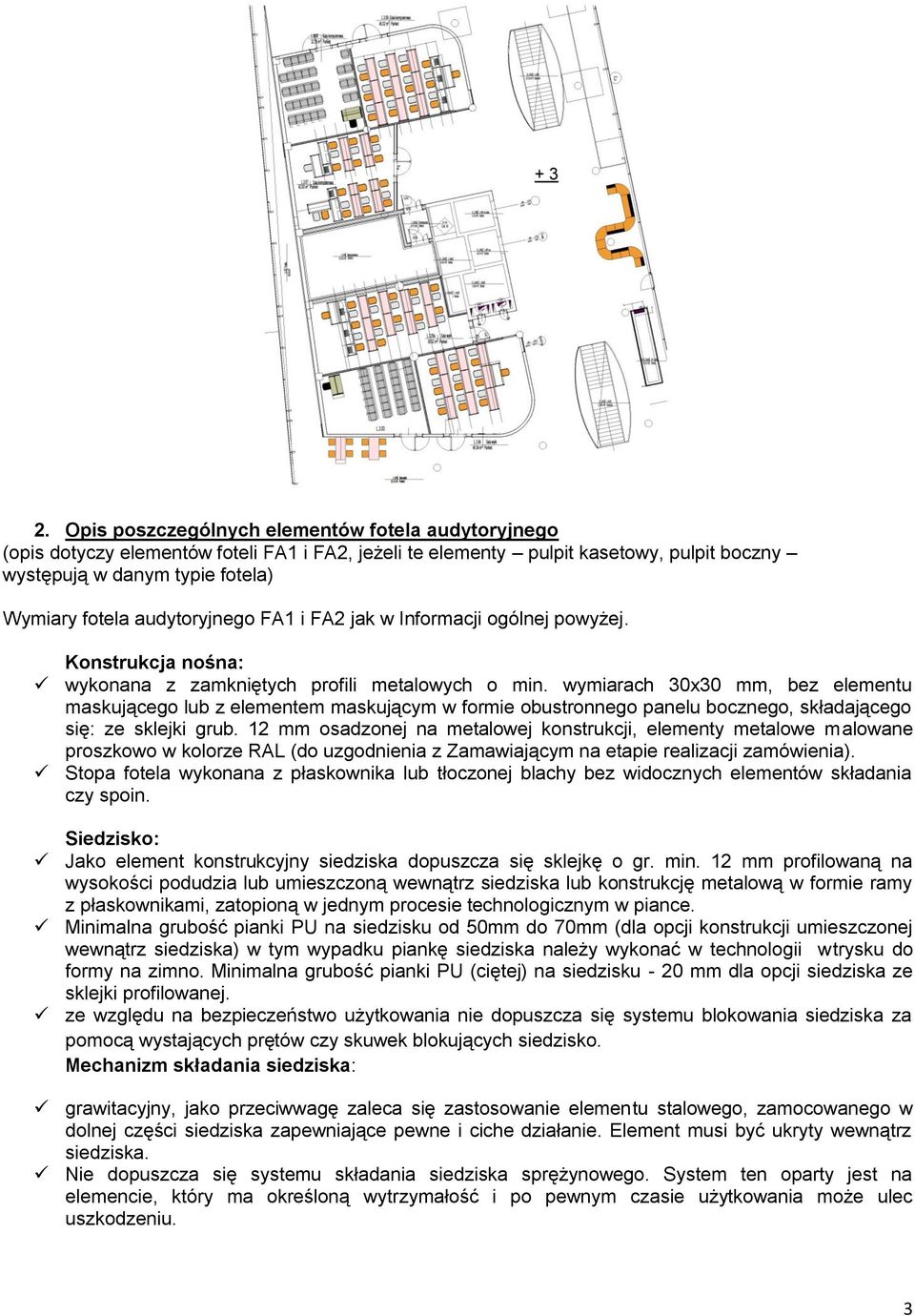 wymiarach 30x30 mm, bez elementu maskującego lub z elementem maskującym w formie obustronnego panelu bocznego, składającego się: ze sklejki grub.