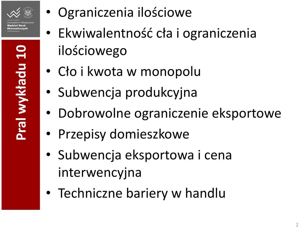 produkcyjna Dobrowolne ograniczenie eksportowe Przepisy