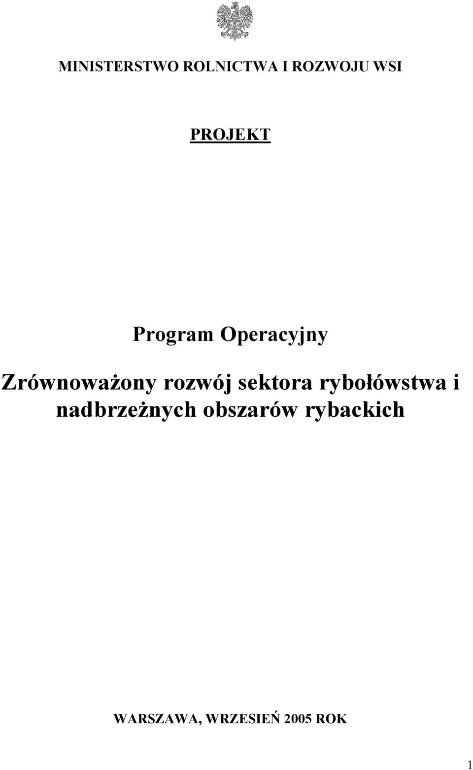 rozwój sektora rybołówstwa i nadbrzeżnych