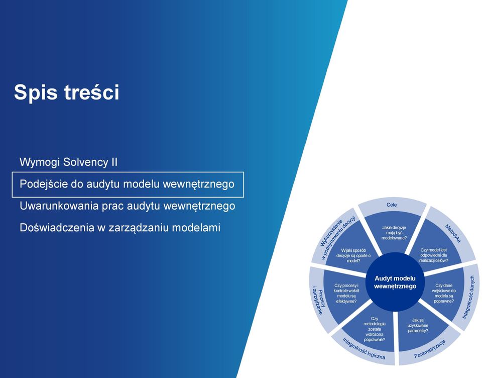 Czy model jest odpowiedni dla realizacji celów? Czy procesy i kontrole wokół modelu są efektywne?