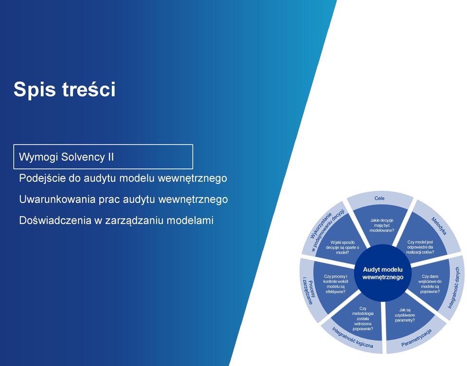 Czy model jest odpowiedni dla realizacji celów? Czy procesy i kontrole wokół modelu są efektywne?