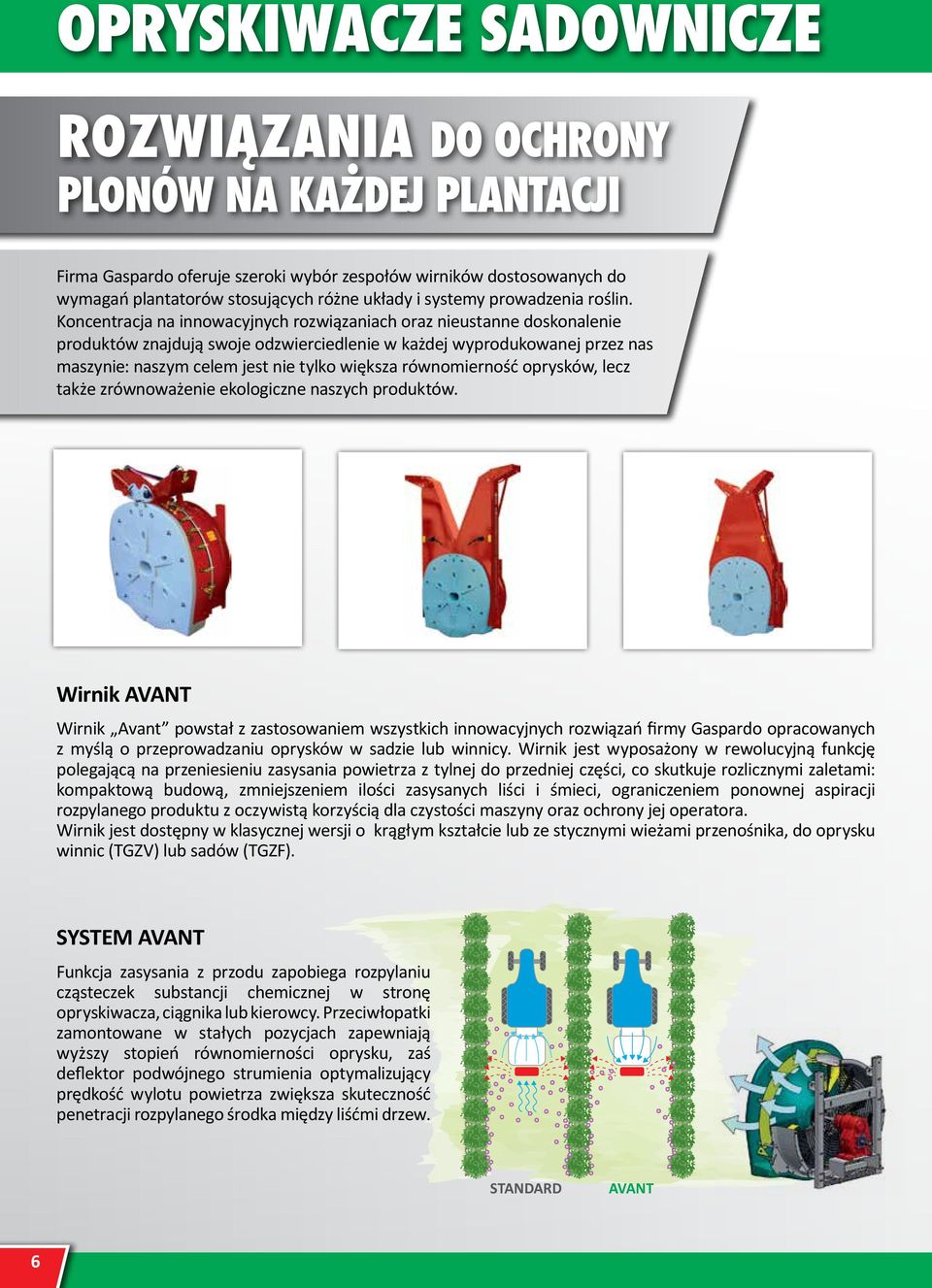 I Koncentracja polverizzatori na Gaspardo innowacyjnych hanno tutte rozwiązaniach le soluzioni oraz per nieustanne rendere semplici doskonalenie e automatiche queste produktów importantissime