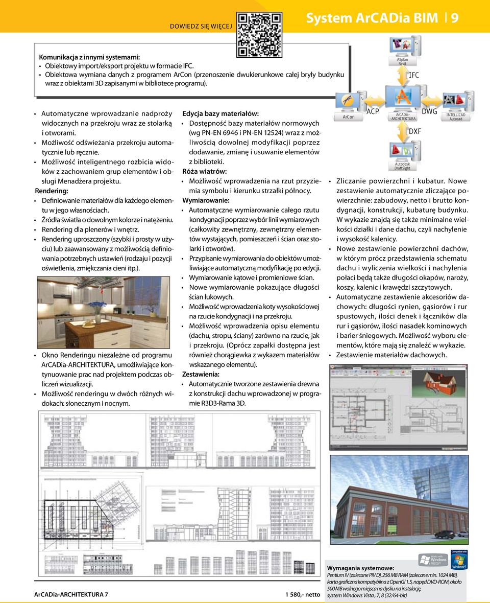 Allplan Revit IFC Automatyczne wprowadzanie nadproży widocznych na przekroju wraz ze stolarką i otworami. Możliwość odświeżania przekroju automatycznie lub ręcznie.