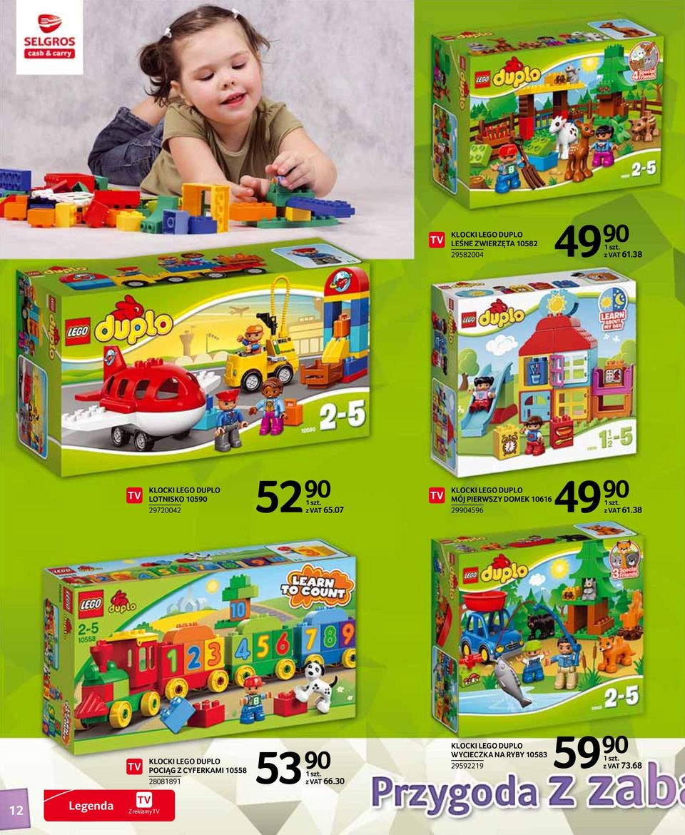 07 KLOCKI LEGO DUPLO MÓJ PIERWSZY DOMEK 10616 294596 KLOCKI LEGO DUPLO POCIĄG