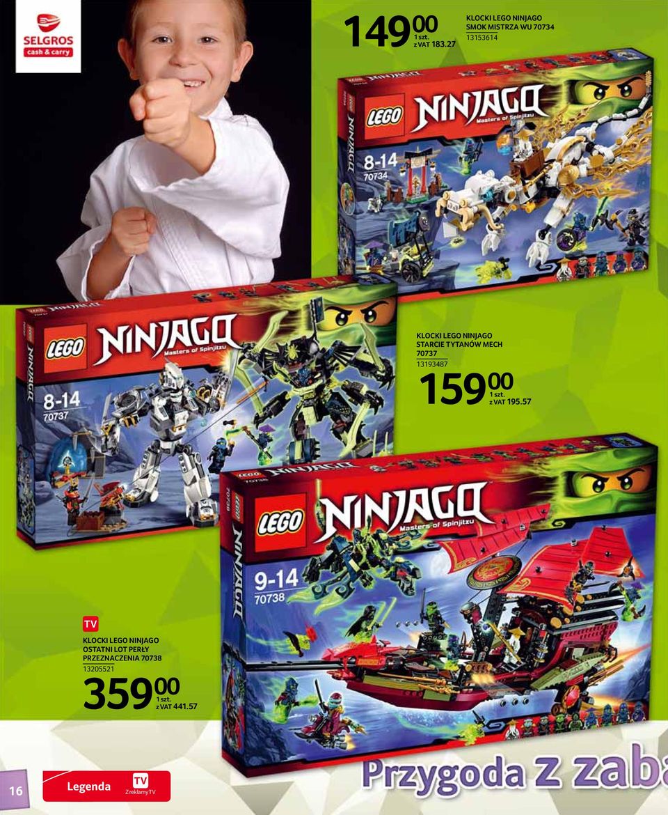 LEGO NINJAGO STARCIE TYTANÓW MECH 70737 13193487 159 00 z VAT