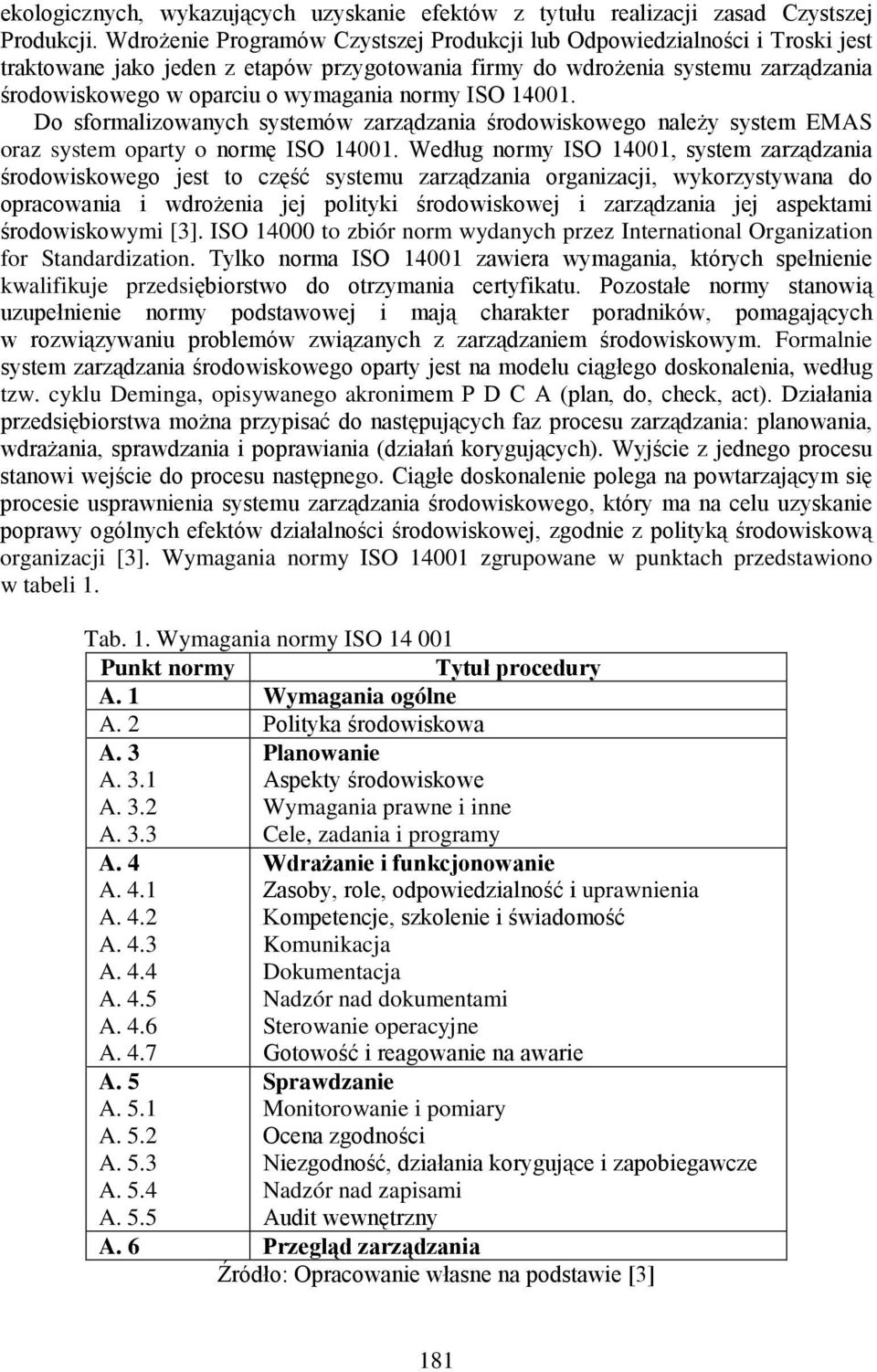 normy ISO 14001. Do sformalizowanych systemów zarządzania środowiskowego należy system EMAS oraz system oparty o normę ISO 14001.