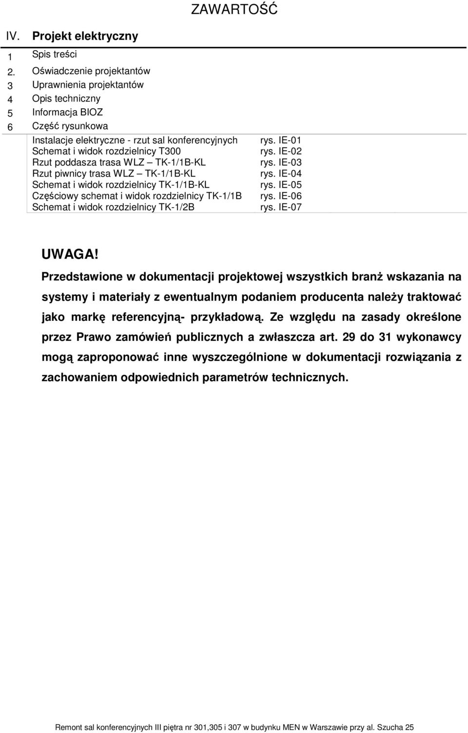 poddasza trasa WLZ TK-1/1B-KL Rzut piwnicy trasa WLZ TK-1/1B-KL Schemat i widok rozdzielnicy TK-1/1B-KL Częściowy schemat i widok rozdzielnicy TK-1/1B Schemat i widok rozdzielnicy TK-1/2B rys.