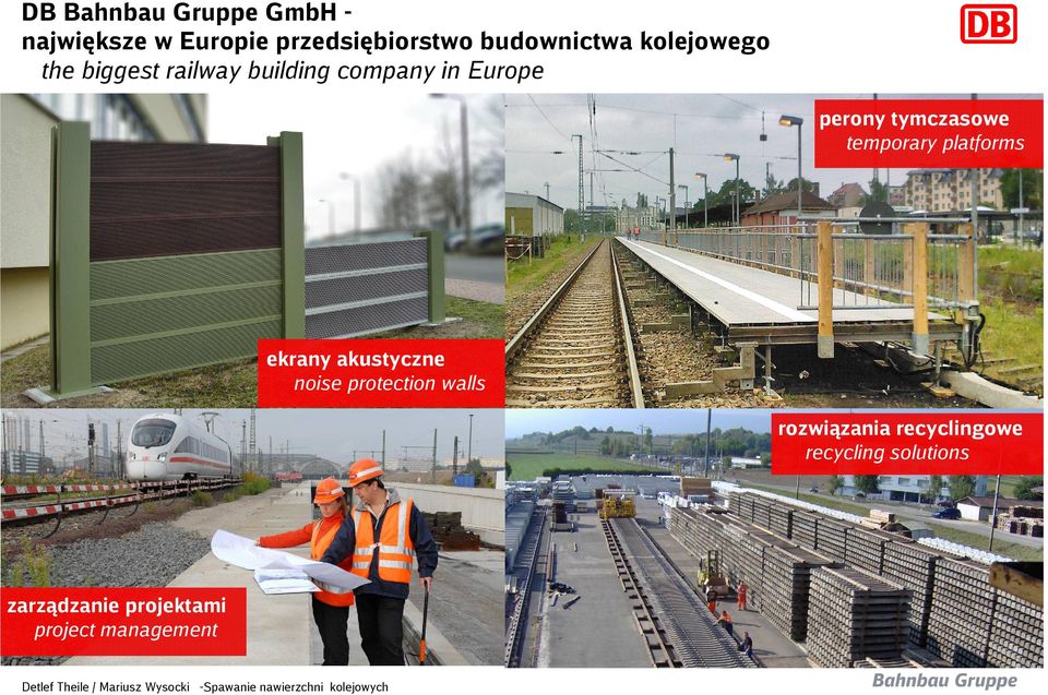 tymczasowe temporary platforms ekrany akustyczne noise protection walls