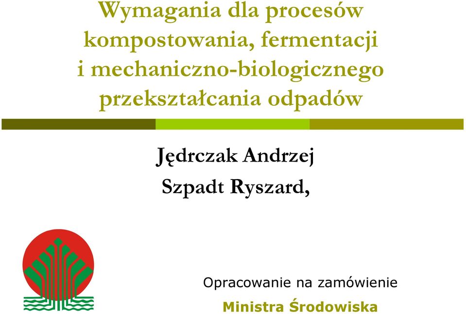 przekształcania odpadów Jędrczak Andrzej