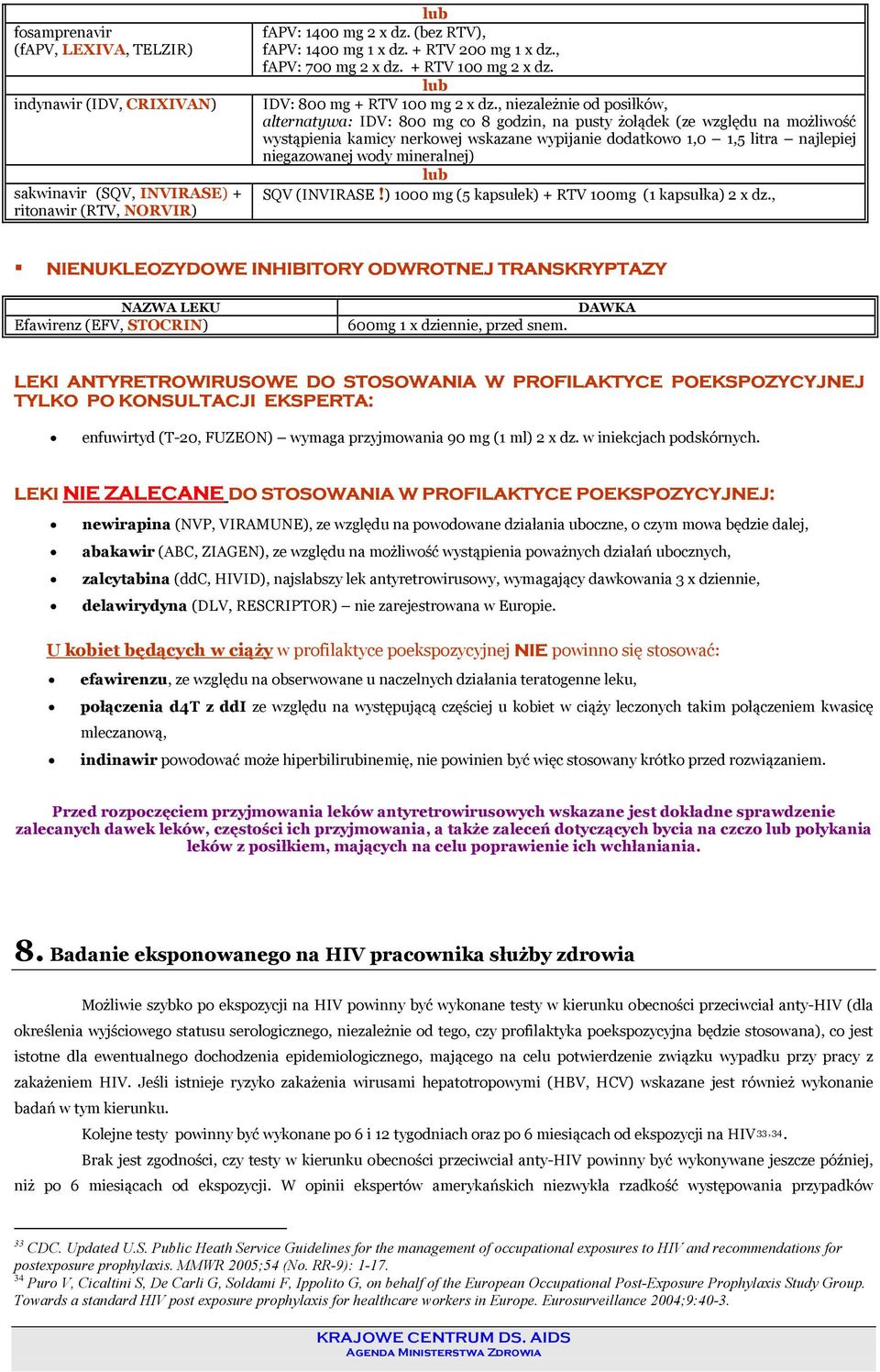 , niezależnie od posiłków, alternatywa: IDV: 800 mg co 8 godzin, na pusty żołądek (ze względu na możliwość wystąpienia kamicy nerkowej wskazane wypijanie dodatkowo 1,0 1,5 litra najlepiej