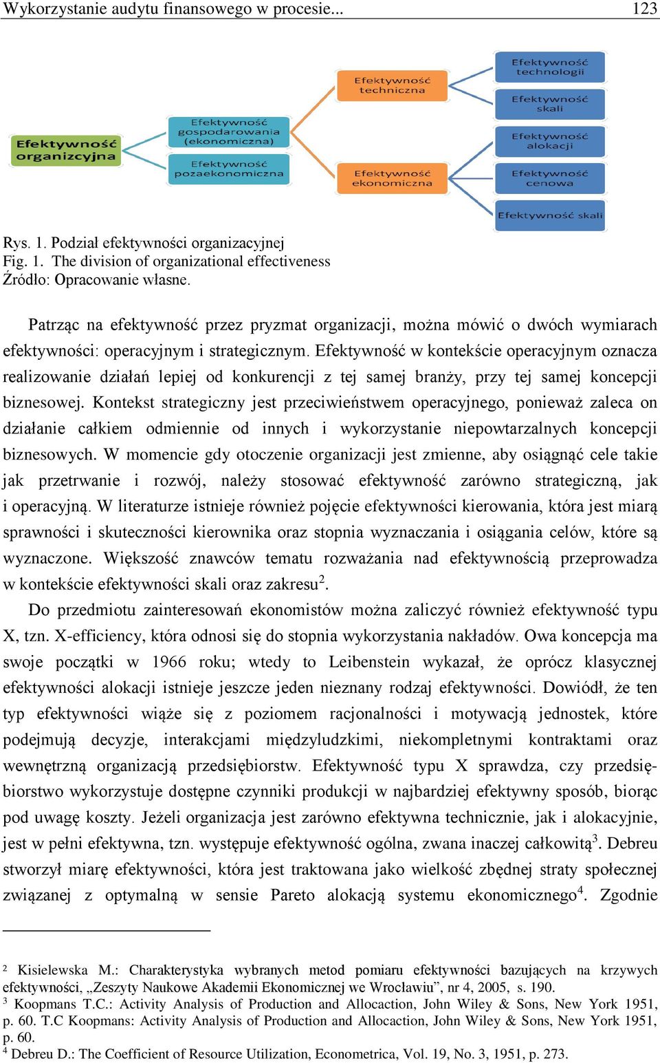 Efektywność w kontekście operacyjnym oznacza realizowanie działań lepiej od konkurencji z tej samej branży, przy tej samej koncepcji biznesowej.