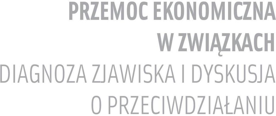 DIAGNOZA ZJAWISKA I