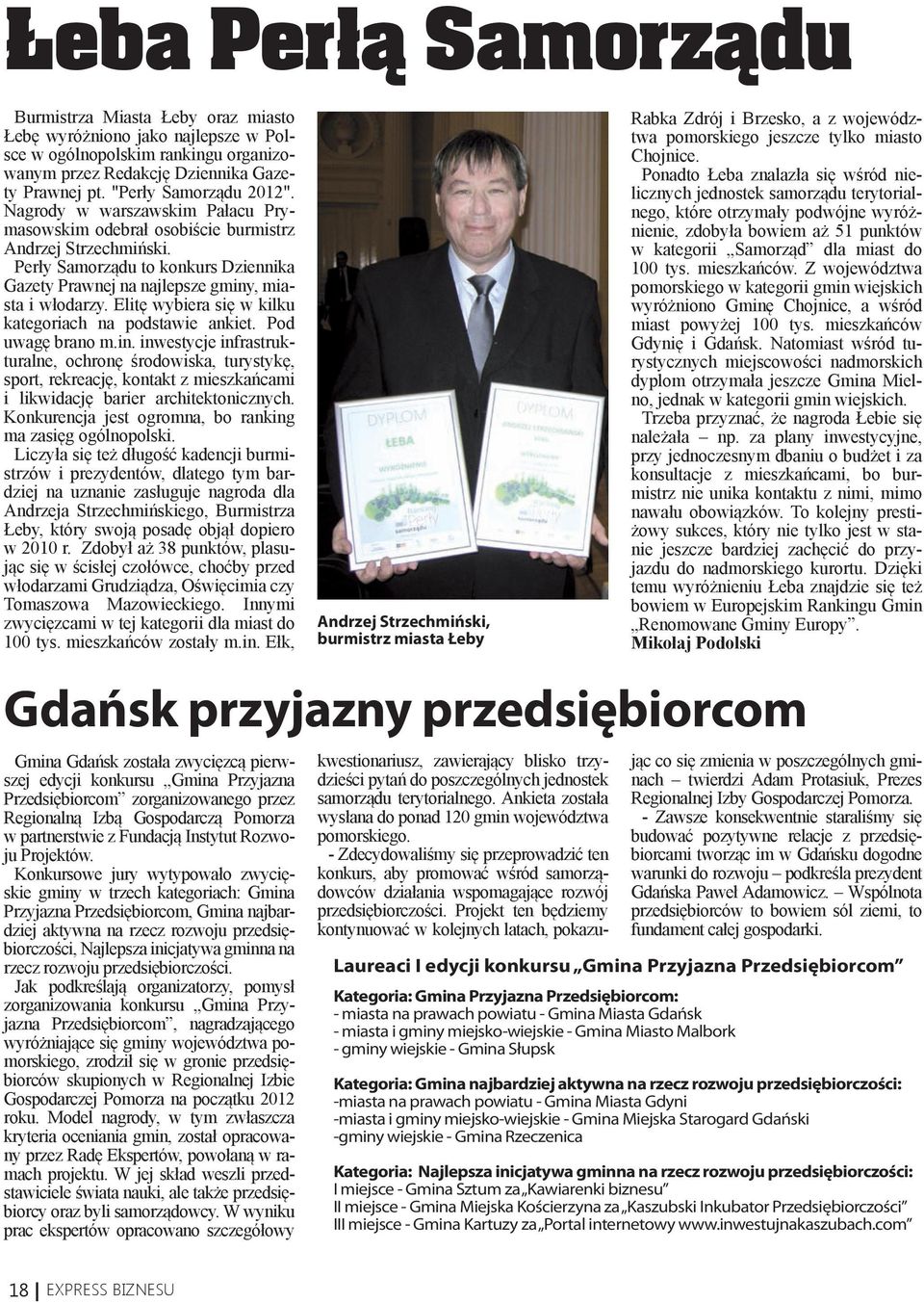 Perły Samorządu to konkurs Dziennika Gazety Prawnej na najlepsze gminy