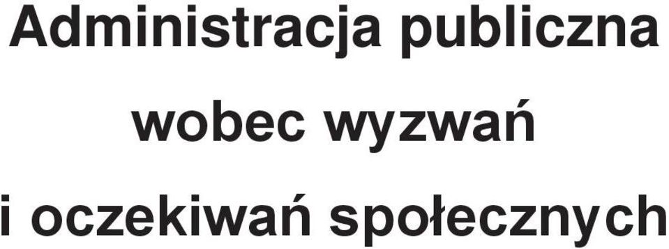 wobec wyzwań i