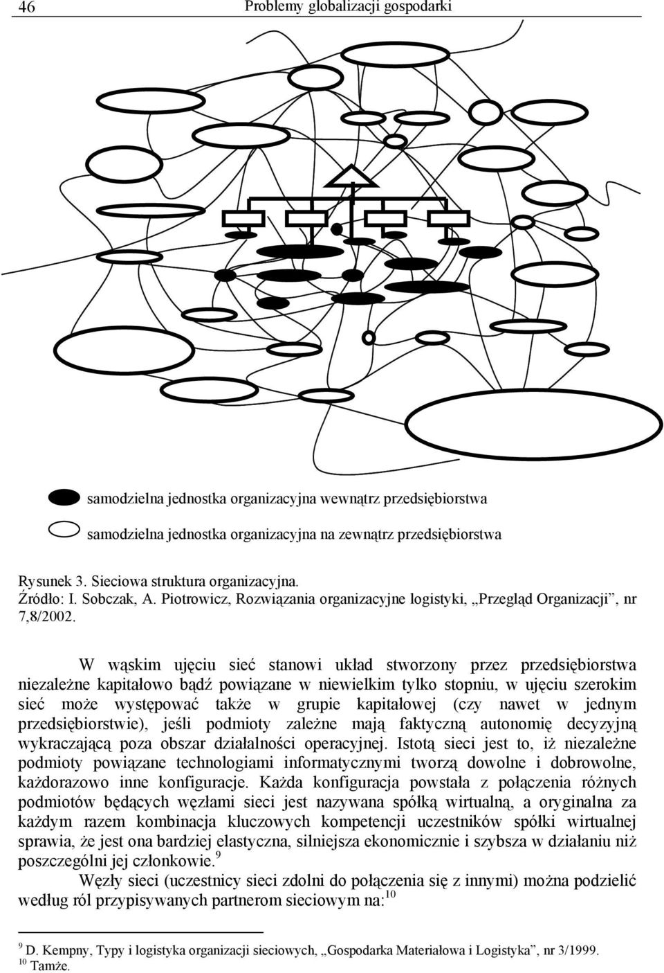 W wąskim ujęciu sieć stanowi układ stworzony przez przedsiębiorstwa niezależne kapitałowo bądź powiązane w niewielkim tylko stopniu, w ujęciu szerokim sieć może występować także w grupie kapitałowej