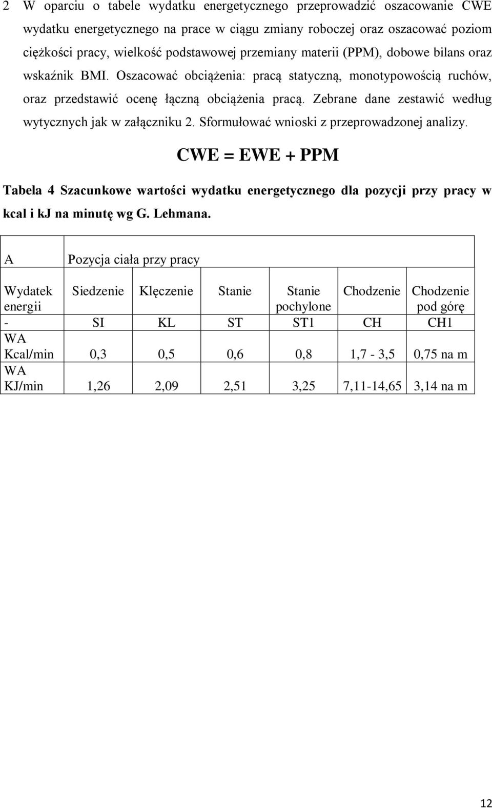 Zebrane dane zestawić według wytycznych jak w załączniku 2. Sformułować wnioski z przeprowadzonej analizy.