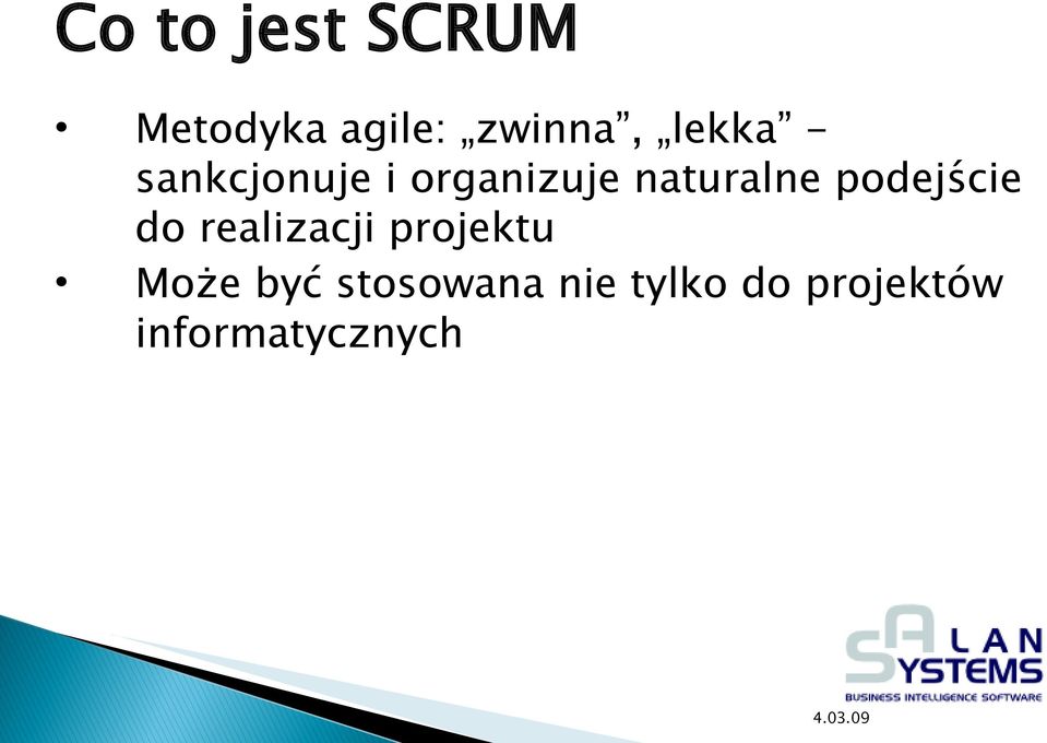 podejście do realizacji projektu Może być