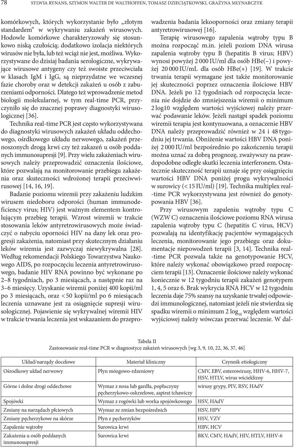 Wykorzystywane do dzisiaj badania serologiczne, wykrywające wirusowe antygeny czy też swoiste przeciwciała w klasach IgM i IgG, są nieprzydatne we wczesnej fazie choroby oraz w detekcji zakażeń u