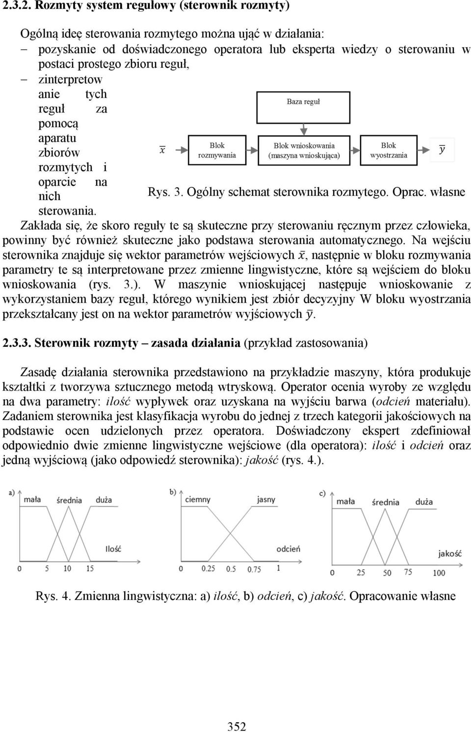 Zakłada się, że skoro reguły te są skuteczne przy sterowaniu ręcznym przez człowieka, powinny być również skuteczne jako podstawa sterowania automatycznego.