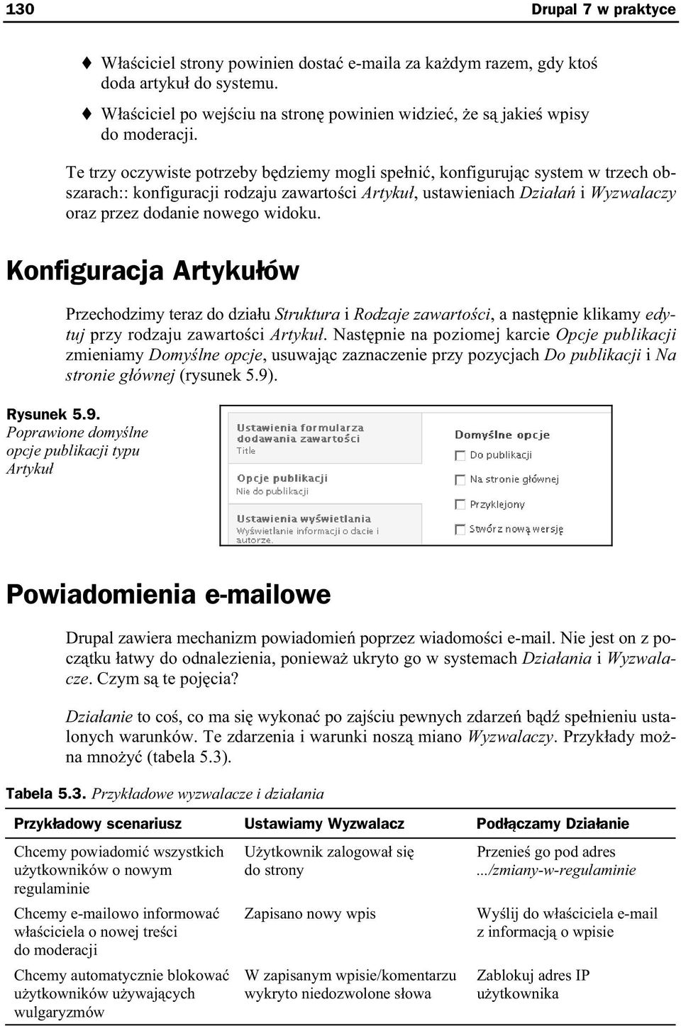 Konfiguracja Artyku ów Przechodzimy teraz do dzia u Struktura i Rodzaje zawarto ci, a nast pnie klikamy edytuj przy rodzaju zawarto ci Artyku.