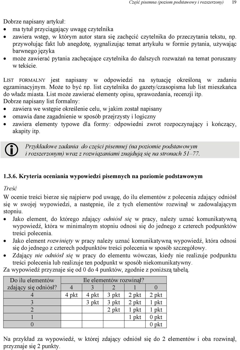 tekście. LIST FORMALNY jest napisany w odpowiedzi na sytuację określoną w zadaniu egzaminacyjnym. Może to być np. list czytelnika do gazety/czasopisma lub list mieszkańca do władz miasta.